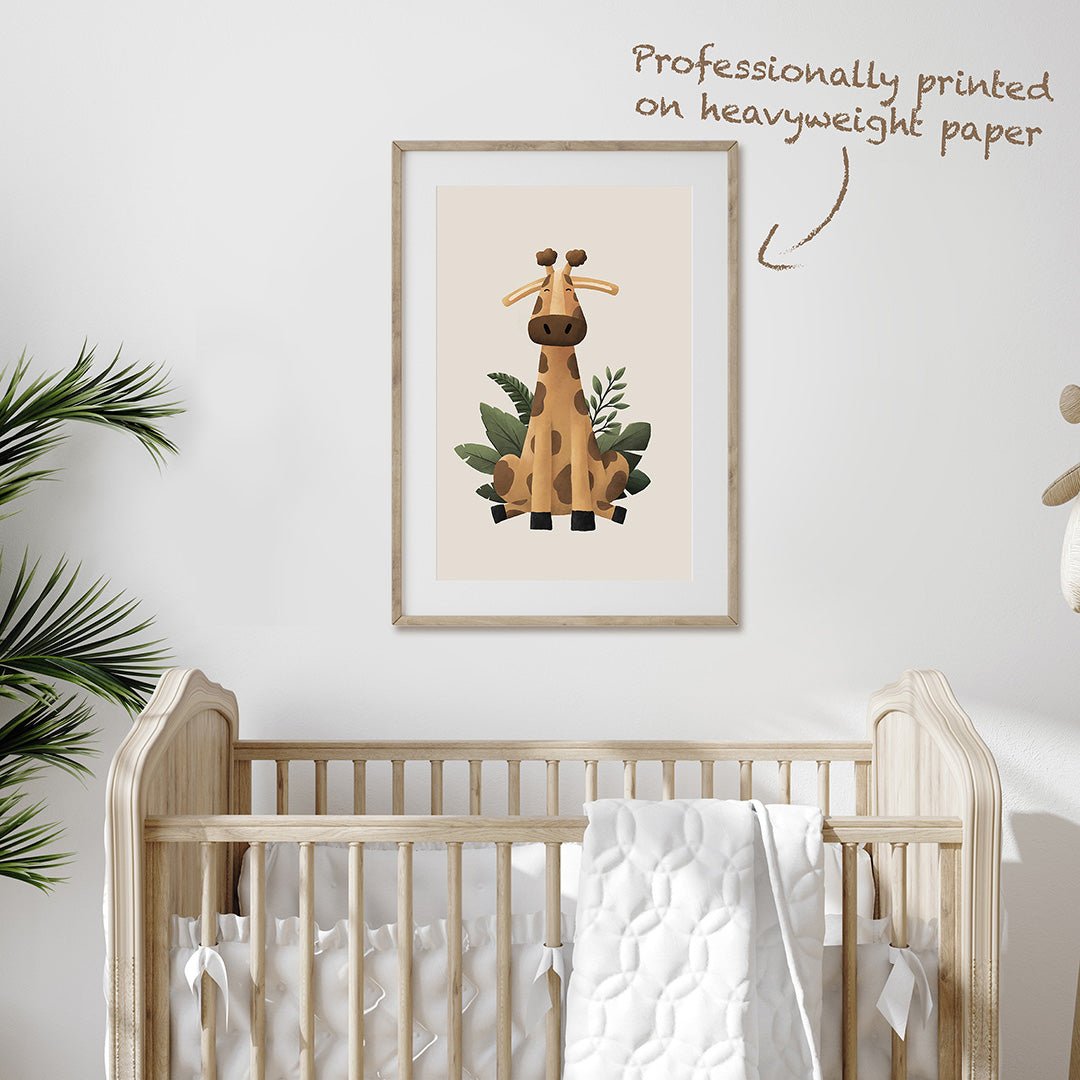 Scandi Safari Animals Nursery Prints Set of 4 – Print Sets for children, available at Learning Bugs UK