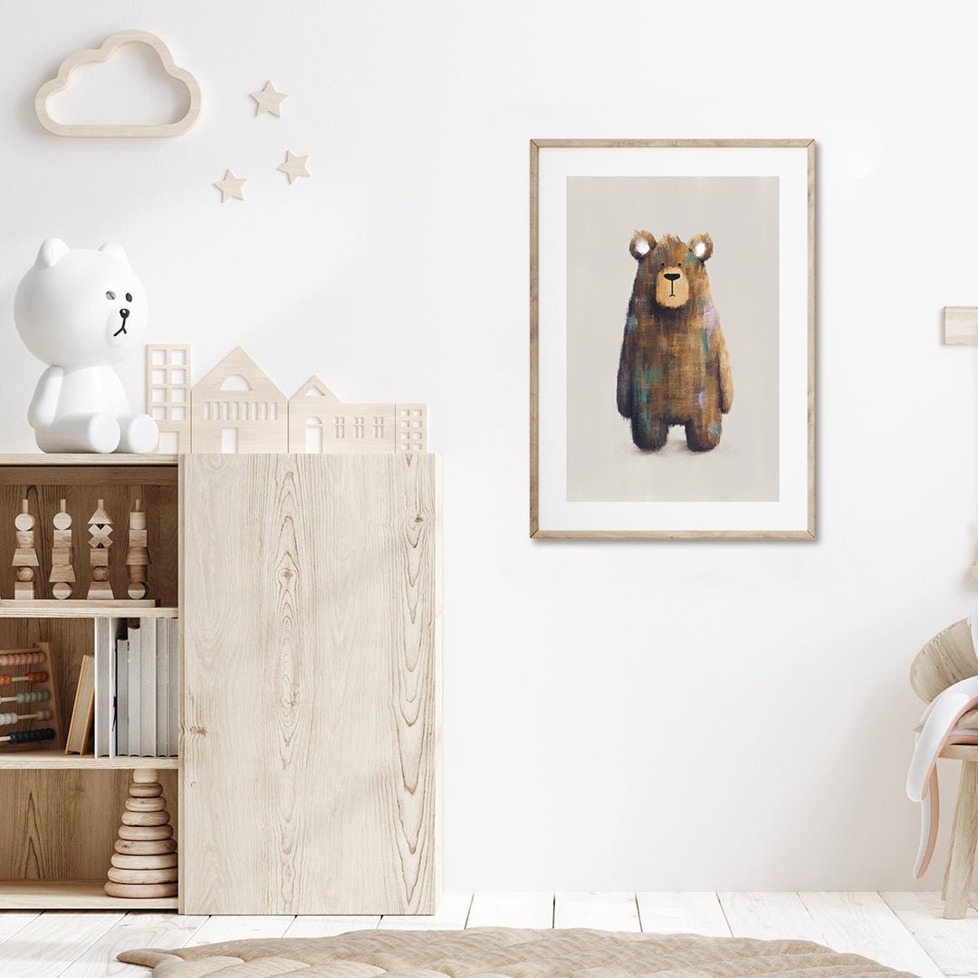Neutral Woodland Animals Nursery Prints Set of 3 – Print Sets for children, available at Learning Bugs UK