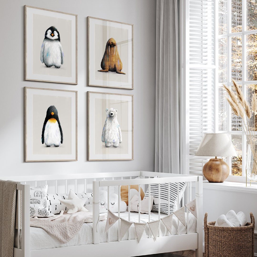 Polar Nursery Prints Set of 4 – Print Sets for children, available at Learning Bugs UK