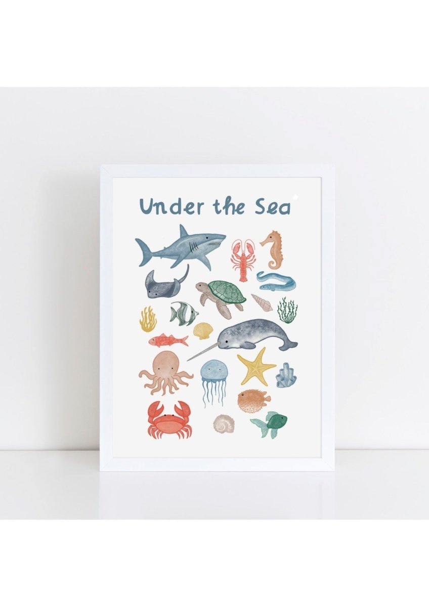 Under the Sea Print – for children, available at Learning Bugs UK