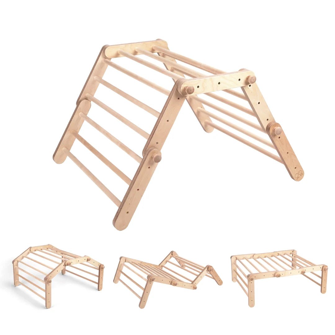 FIPITRI Pikler Triangle, 5 Segment Modifiable Climbing Frame – Climbing Frame for children, available at Learning Bugs UK