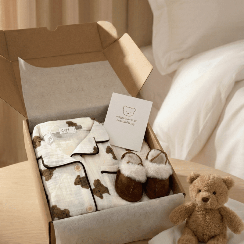The Cozy Bedtime Bear Personalised Gift Box – Gift Sets for children, available at Learning Bugs UK