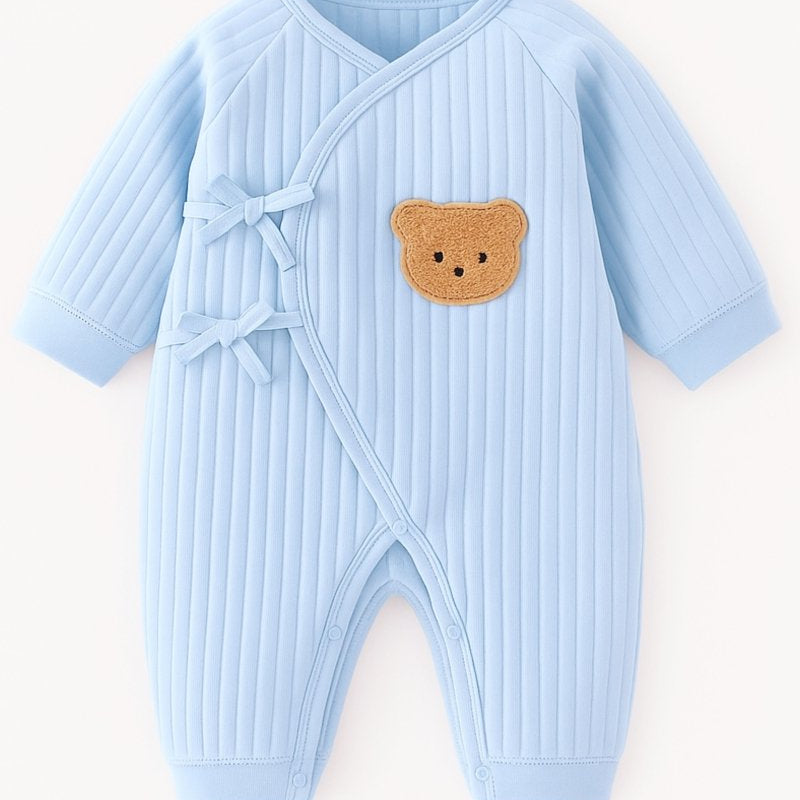 The Cozy Blue Boucle Baby Bear & Charming Bear Personalised Gift Box – Gift Sets for children, available at Learning Bugs UK