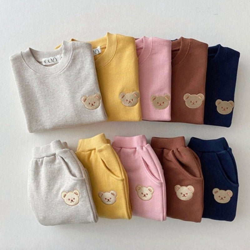 The Cozy Ultimate Bear Tracksuit, Playsuit + Socks Personalised Gift Box – Gift Sets for children, available at Learning Bugs UK