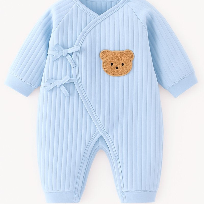 The Cozy Blue Boucle Baby Bear & Blue Rainbow Personalised Gift Box – Gift Sets for children, available at Learning Bugs UK