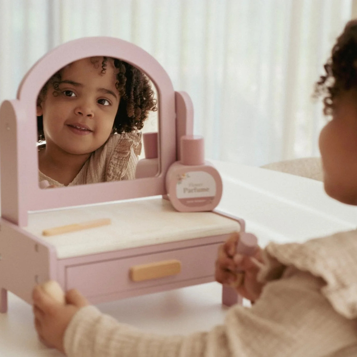 Little Dutch Wooden Vanity Table – for children, available at Learning Bugs UK