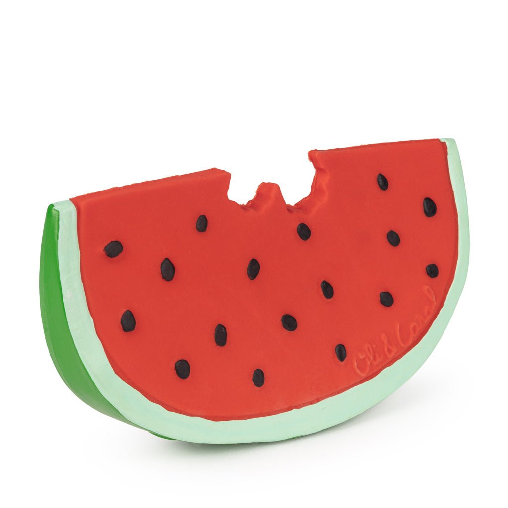 Oli & Carol Wally the Watermelon Teether – Baby Teethers for children, available at Learning Bugs UK