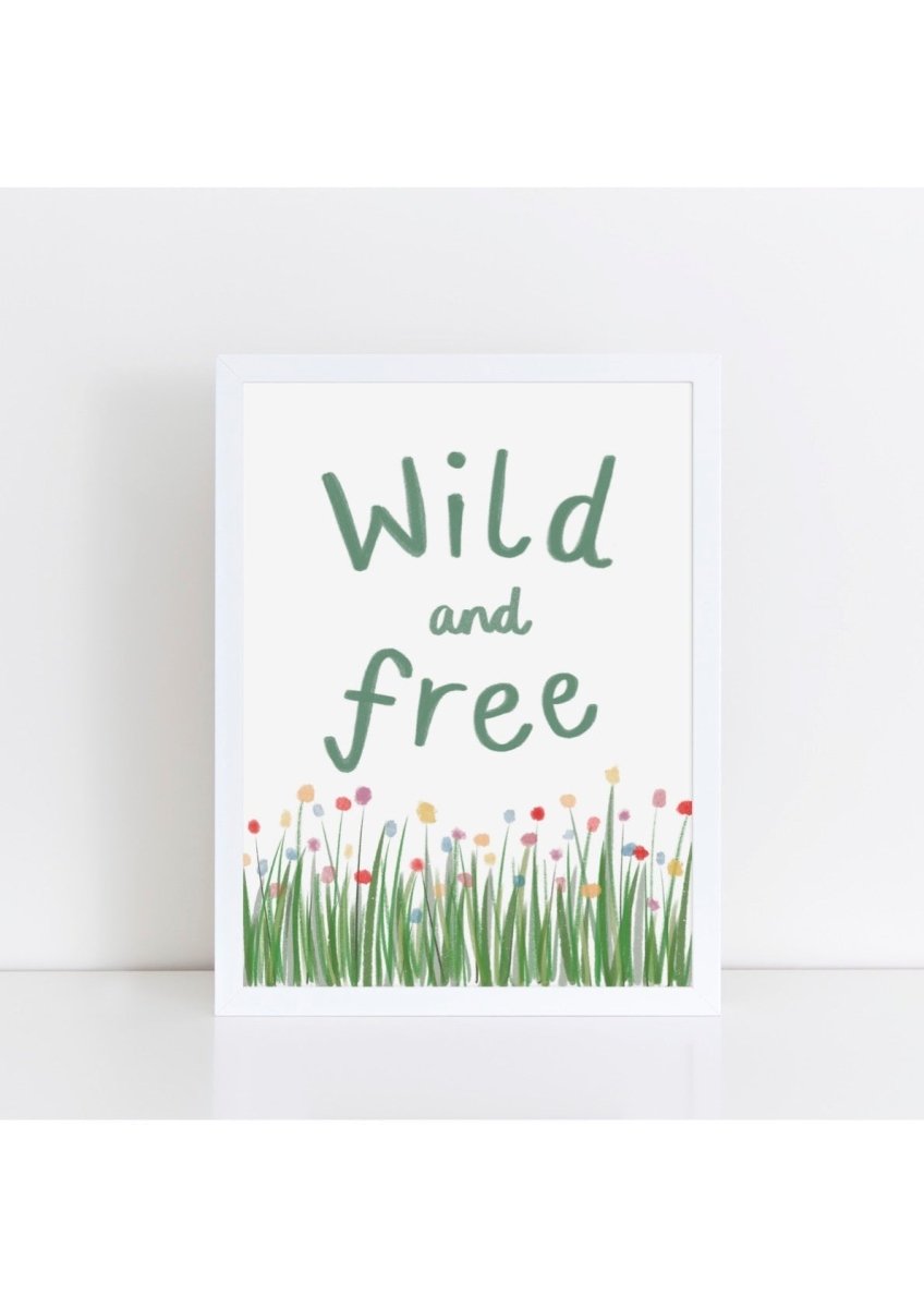 Wild + Free Print – for children, available at Learning Bugs UK