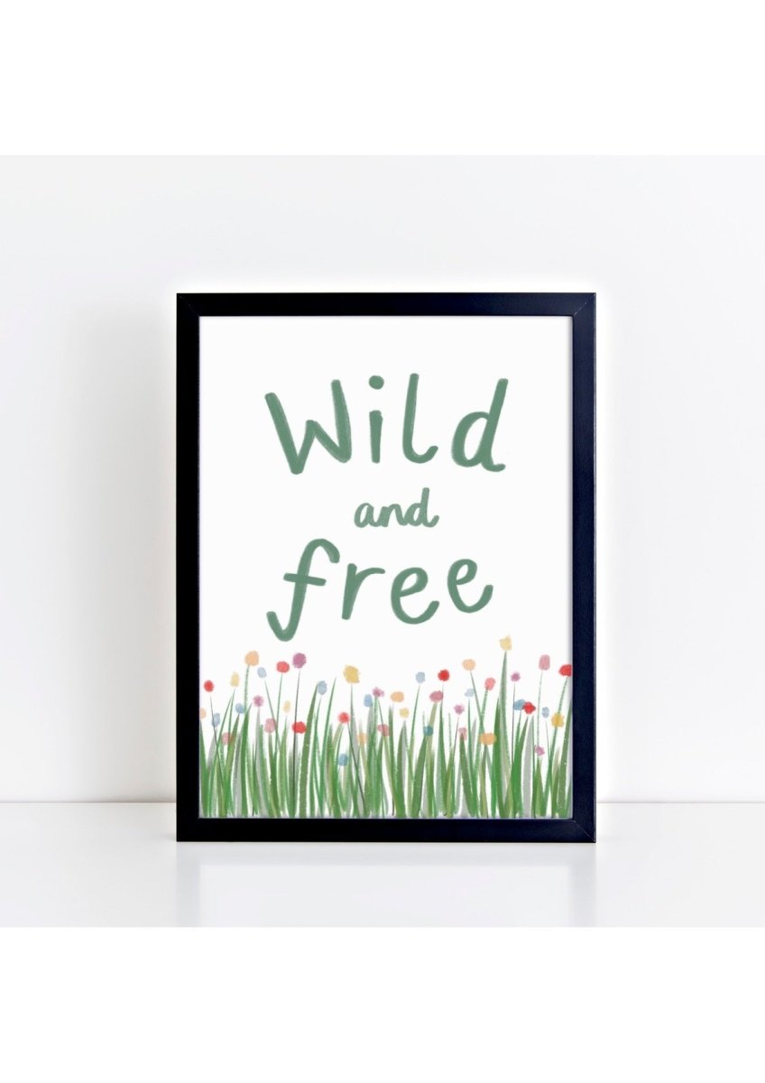 Wild + Free Print – for children, available at Learning Bugs UK