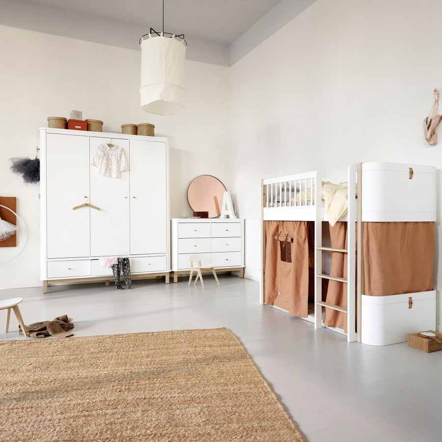 Mini+ Low Bunk Bed - White – Bunk Beds for children, available at Learning Bugs UK