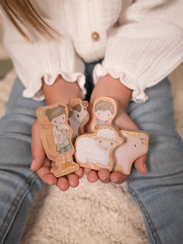 Little Dutch Wooden Train Track - Little Farm FSC by Little Dutch - Learning Bugs UK