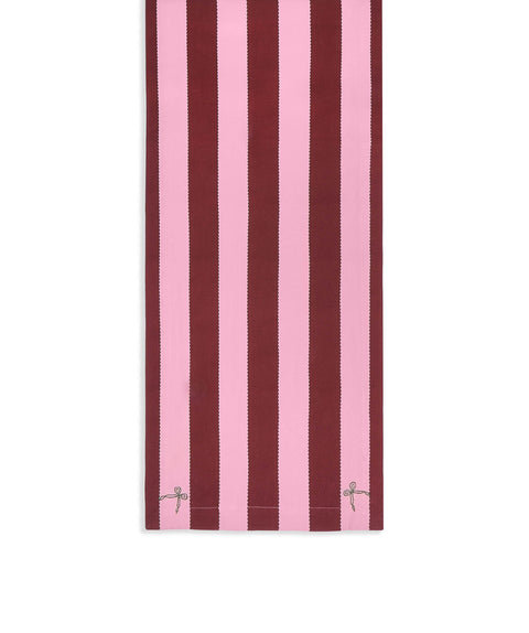 Avery Row Table Runner - Bold Stripe Burgundy