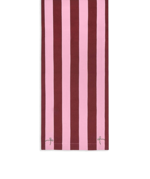 Avery Row Table Runner - Bold Stripe Burgundy