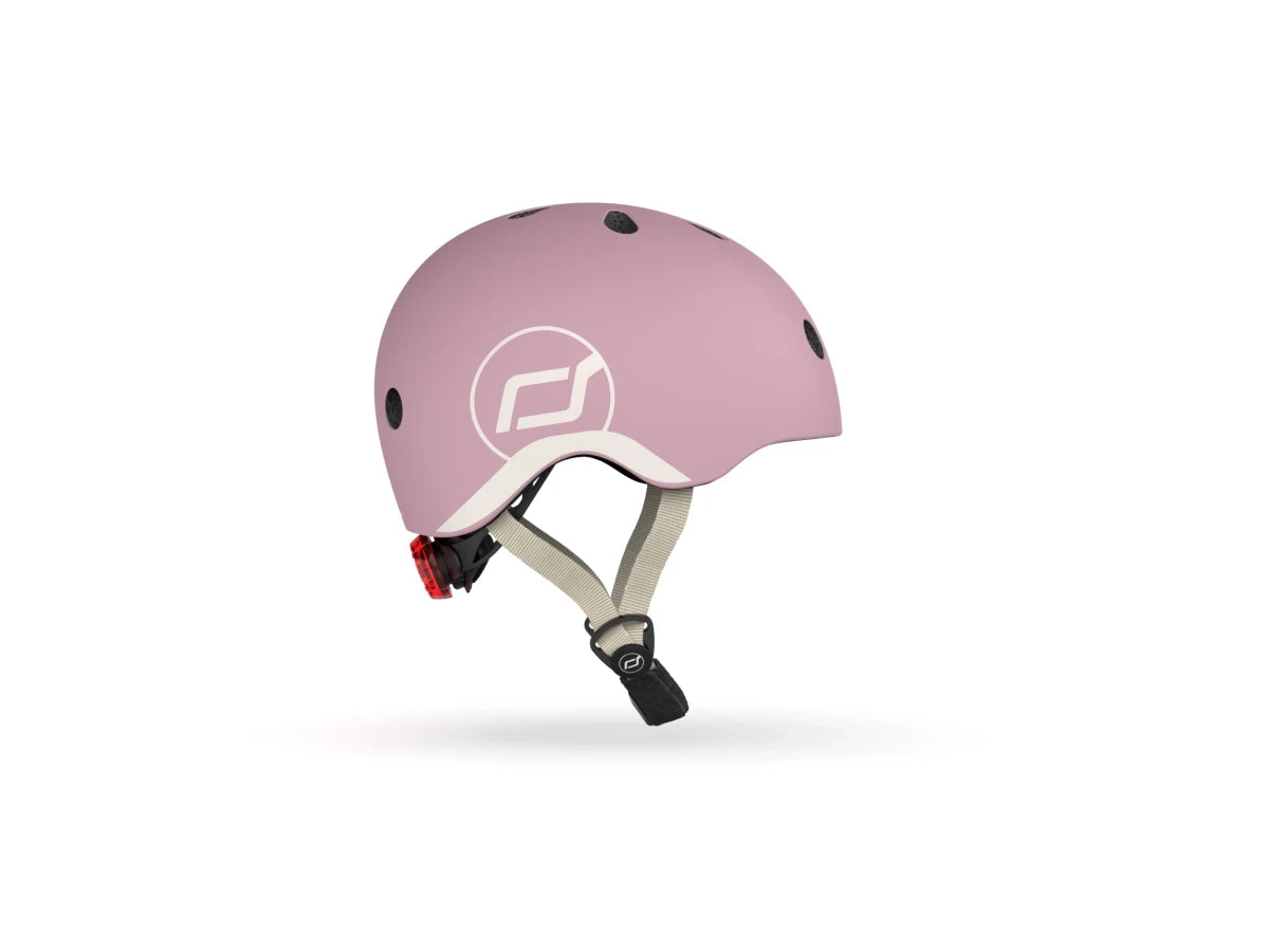Scoot & Ride toddler helmet in Wildberry, size XXS-S, side view