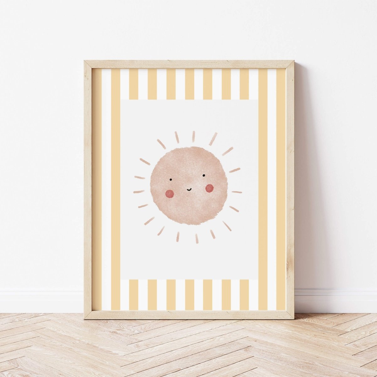 Boho Sunshine Print - Yellow Stripes – for children, available at Learning Bugs UK