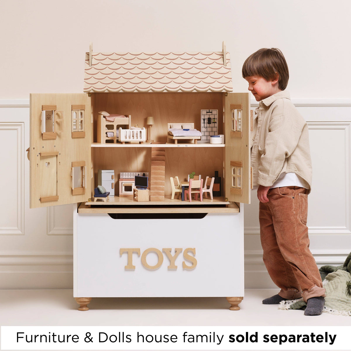 Le Toy Van Marie's Natural Wood dolls house, photo 2 of 11