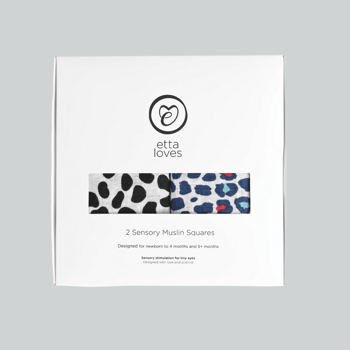 Animal Print Muslin 2 Pack – Muslin squares for children, available at Learning Bugs UK