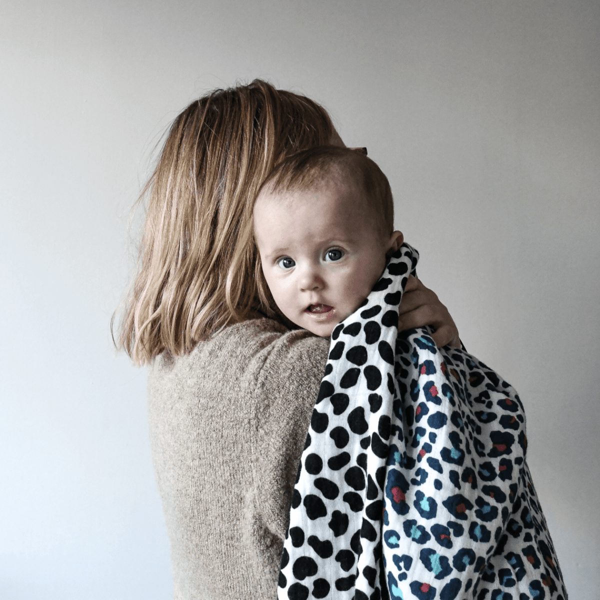 Animal Print Muslin Blanket - reversible – Blankets for children, available at Learning Bugs UK