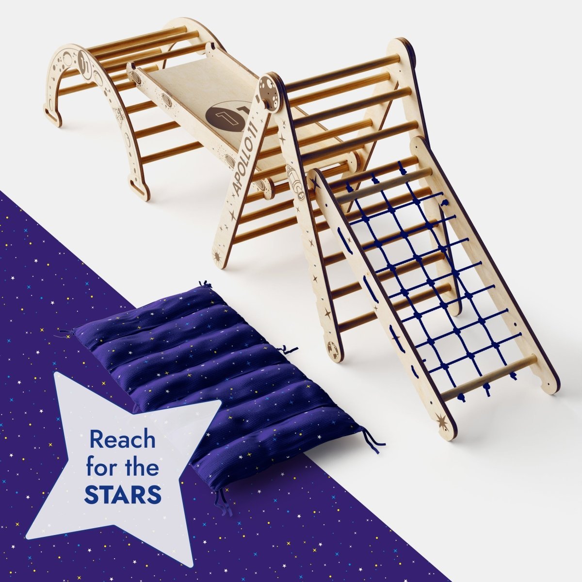 Goodevas Apollo 5 in 1 Montessori Climbing Frame – 5in1 Playsets for children, available at Learning Bugs UK
