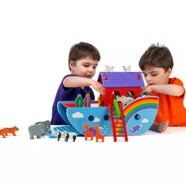 Lanka Kade Large Rainbow Noah's Ark Playset – Play Figurines & Playsets for children, available at Learning Bugs UK