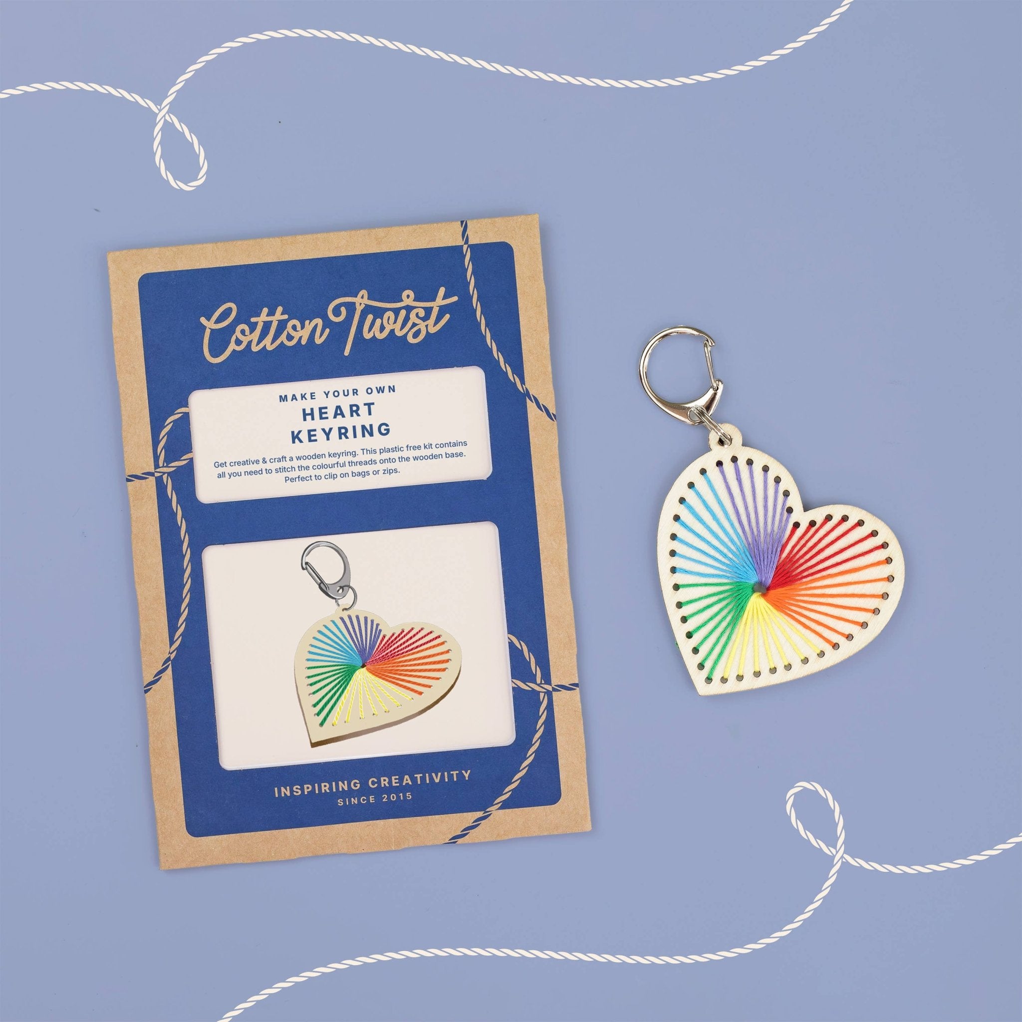 Buy Heart Keyring Craft Kit | Art and Craft Box for kids by Learning Bugs UK