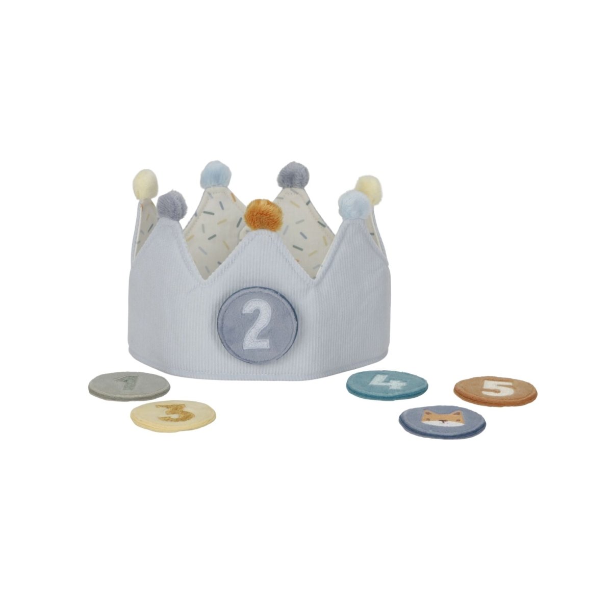 Birthday Crown With Numbers Blue – for children, available at Learning Bugs UK