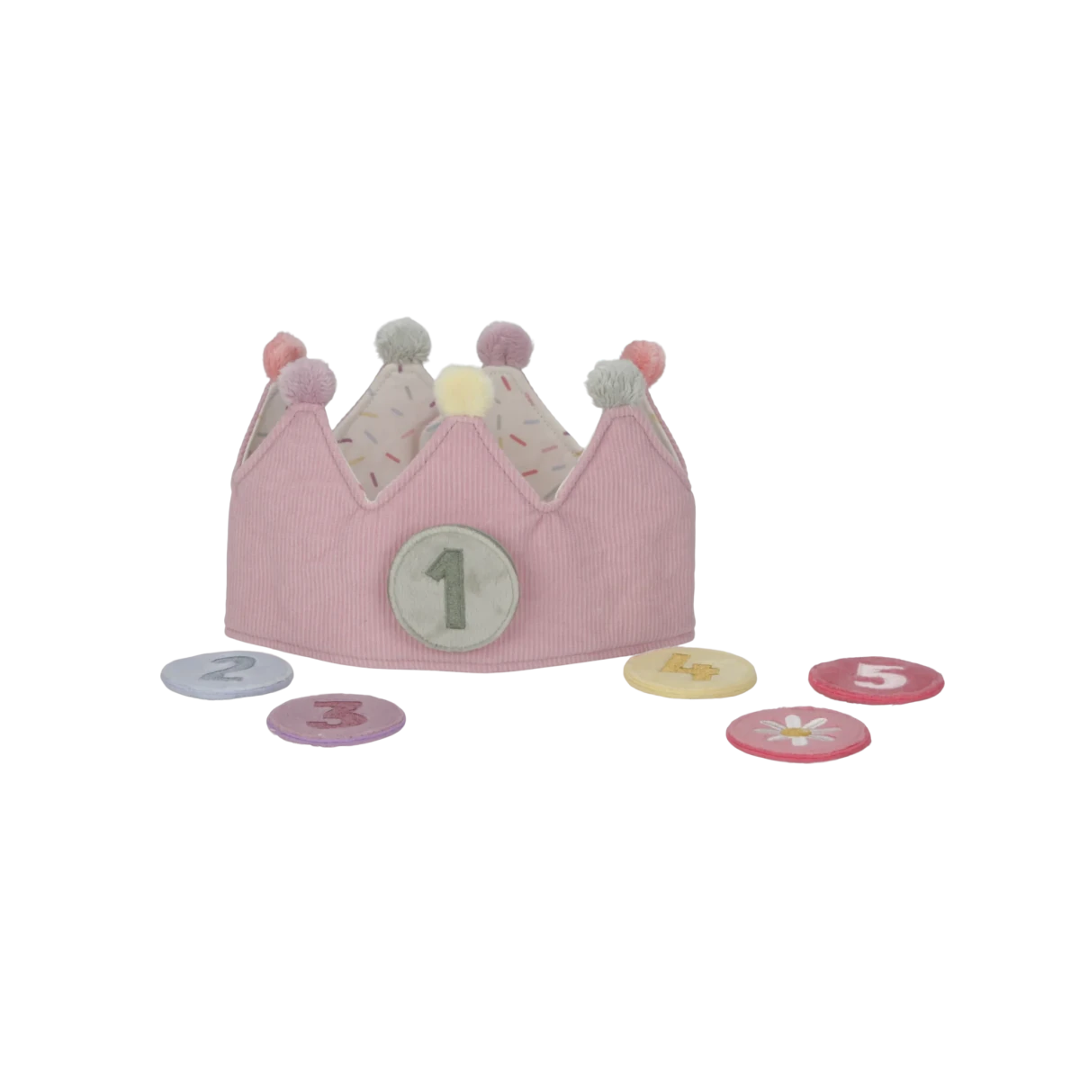 Birthday Crown With Numbers Pink – for children, available at Learning Bugs UK