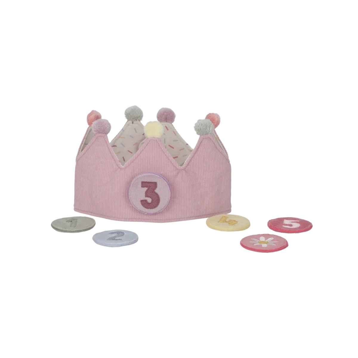 Birthday Crown With Numbers Pink – for children, available at Learning Bugs UK