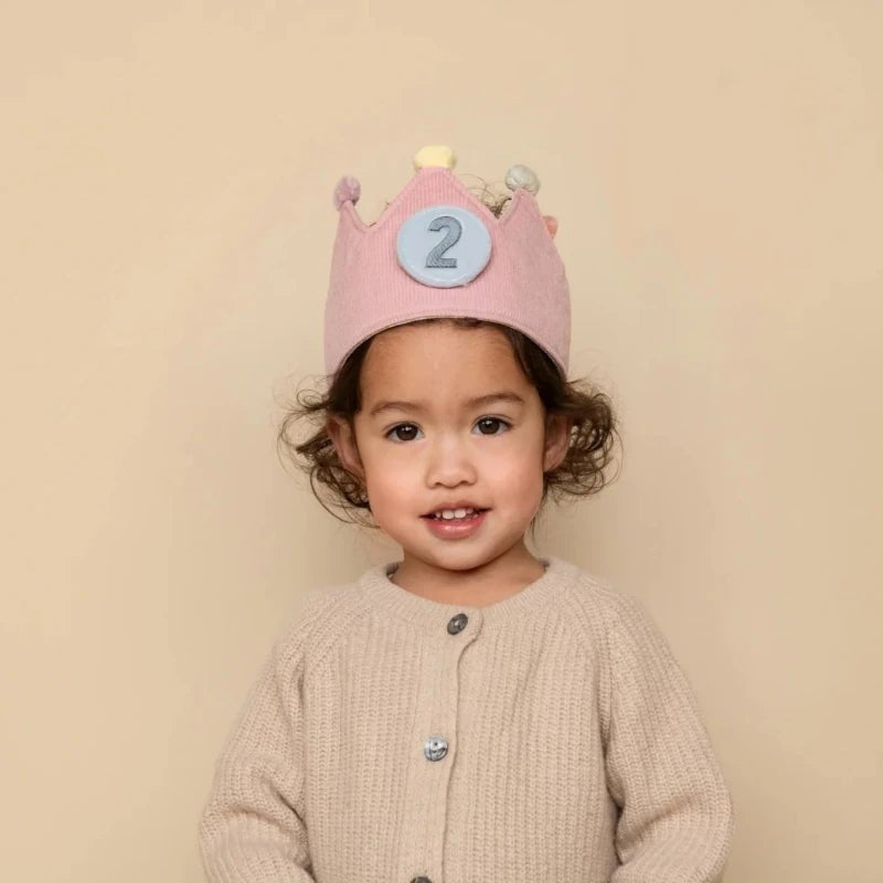Little Dutch Birthday Crown & Wooden Birthday Cake Toy Set | Pink or Blue, Mix or Match – Fancy Dress for children, available at Learning Bugs UK