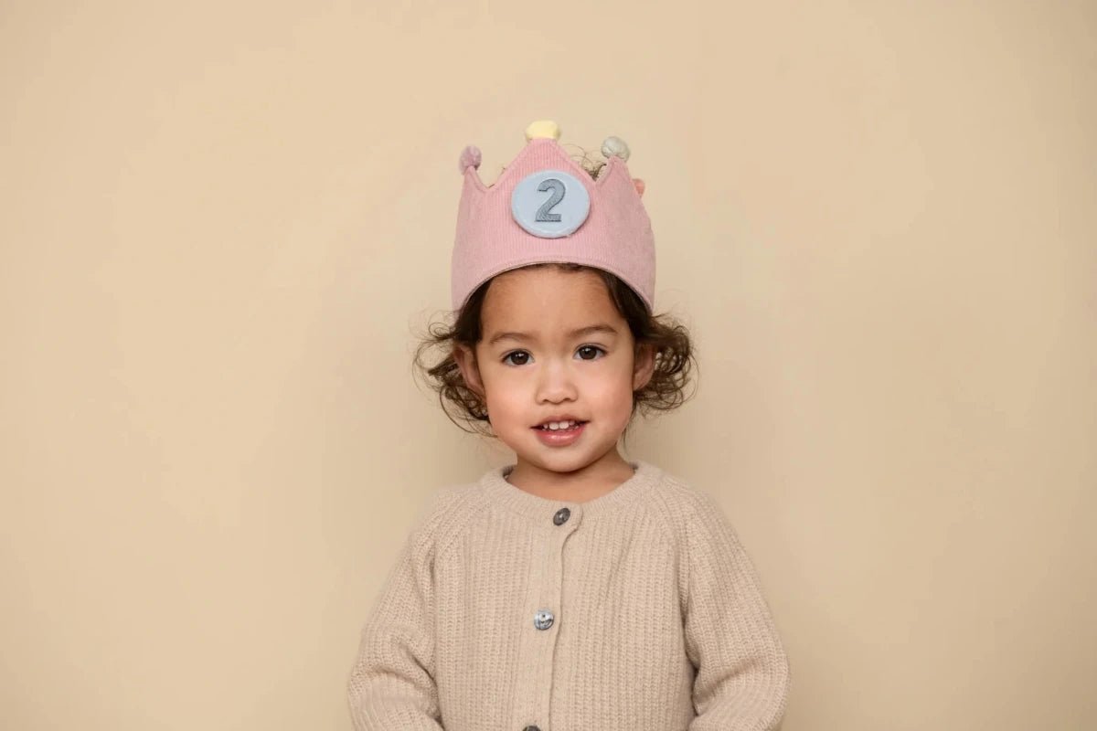 Little Dutch Birthday Crown & Wooden Birthday Cake Toy Set | Pink or Blue, Mix or Match – Fancy Dress for children, available at Learning Bugs UK
