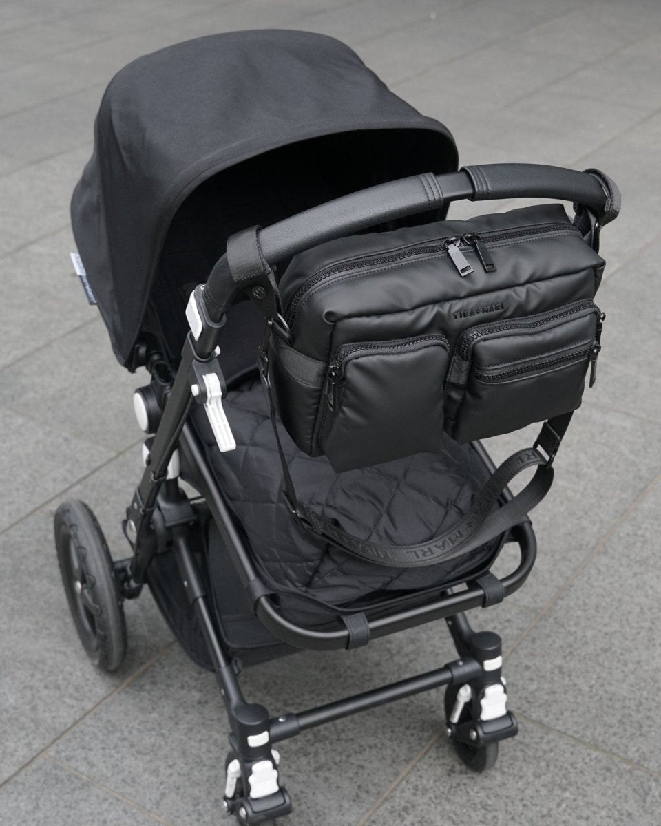 Axel Buggy Organiser / Changing Bag Matte Black – Compact Changing Bag for children, available at Learning Bugs UK