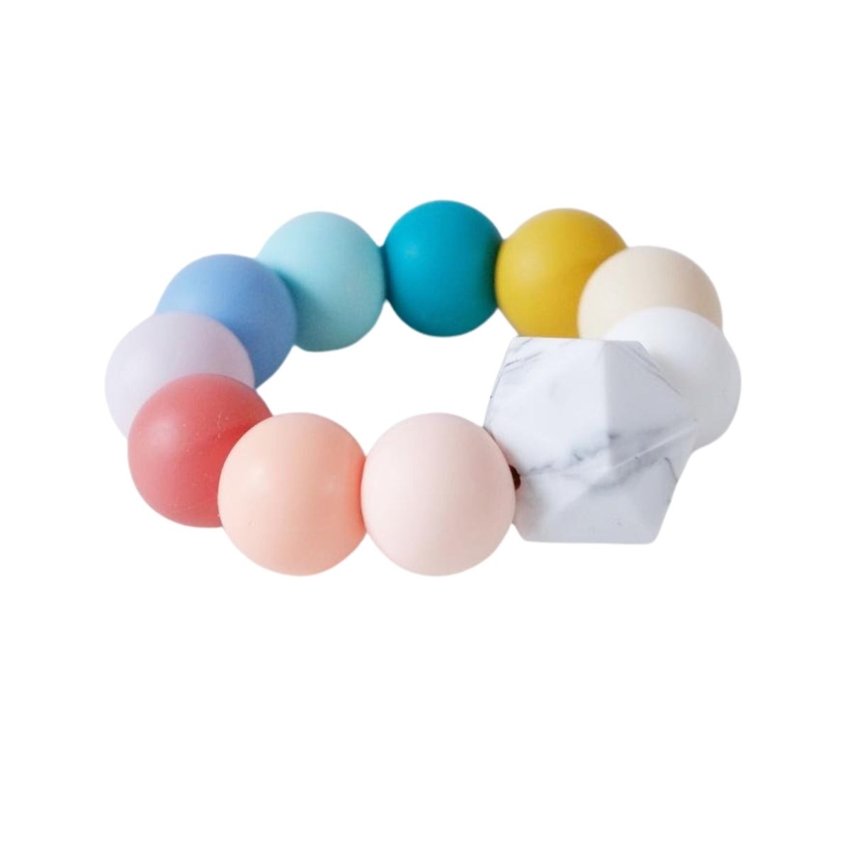 Blossom and Bear Rainbow Baby Teething Toy – Teethers for children, available at Learning Bugs UK
