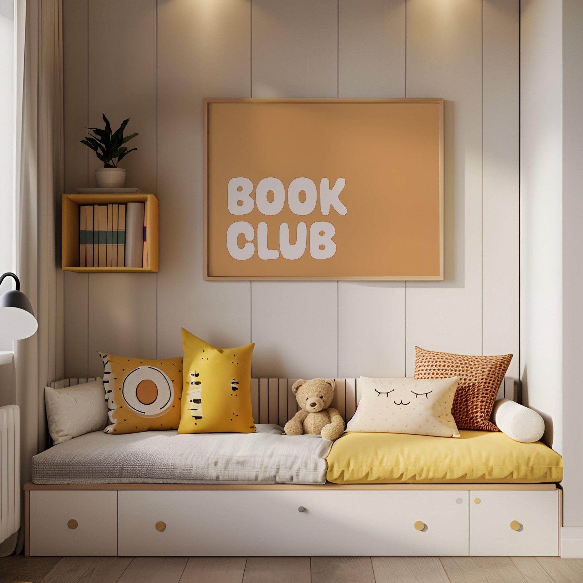 Buy Book Club - Fine Art Print | for kids by Learning Bugs UK