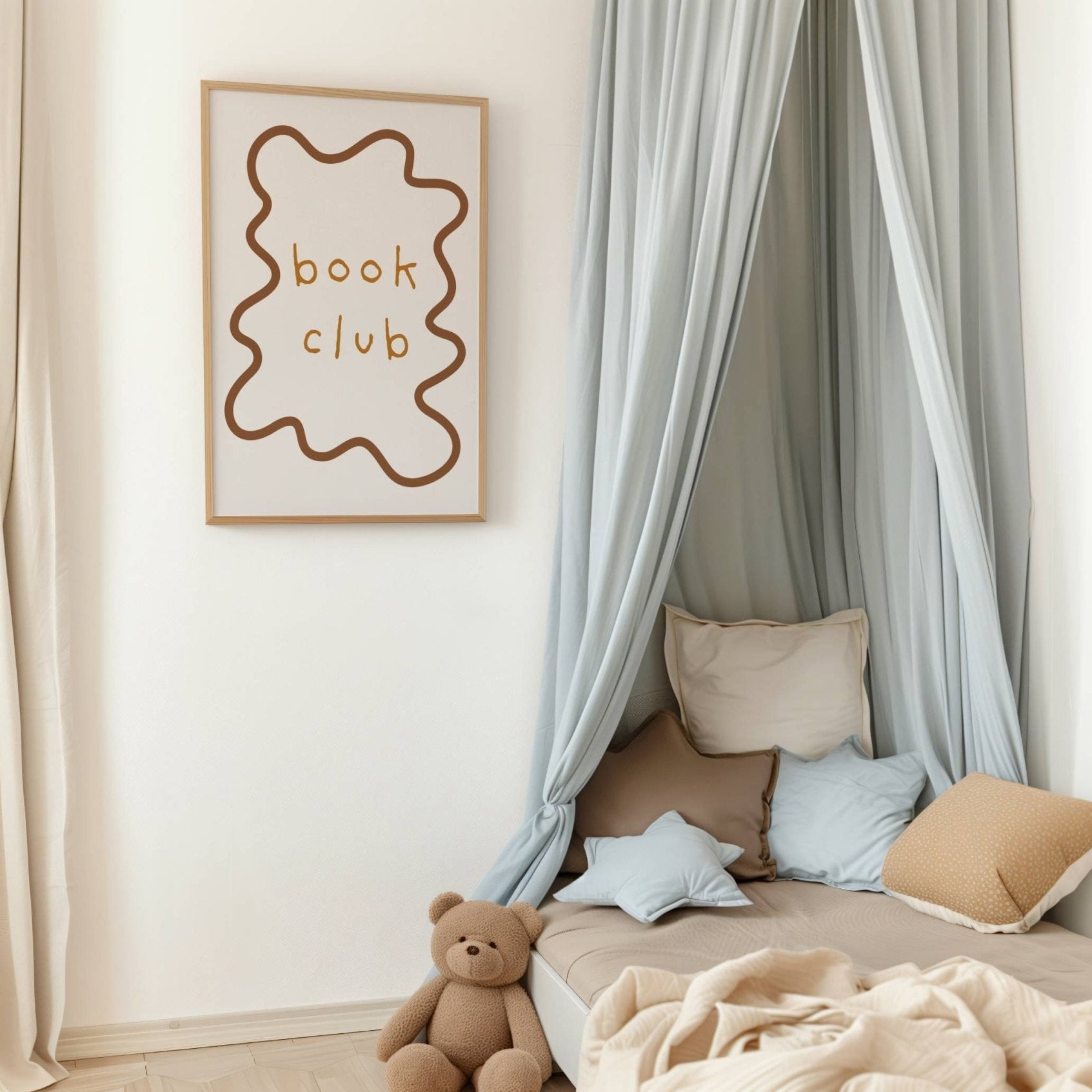 Buy Book Club - Wavy Edition - Fine Art Print | Print for kids by Learning Bugs UK