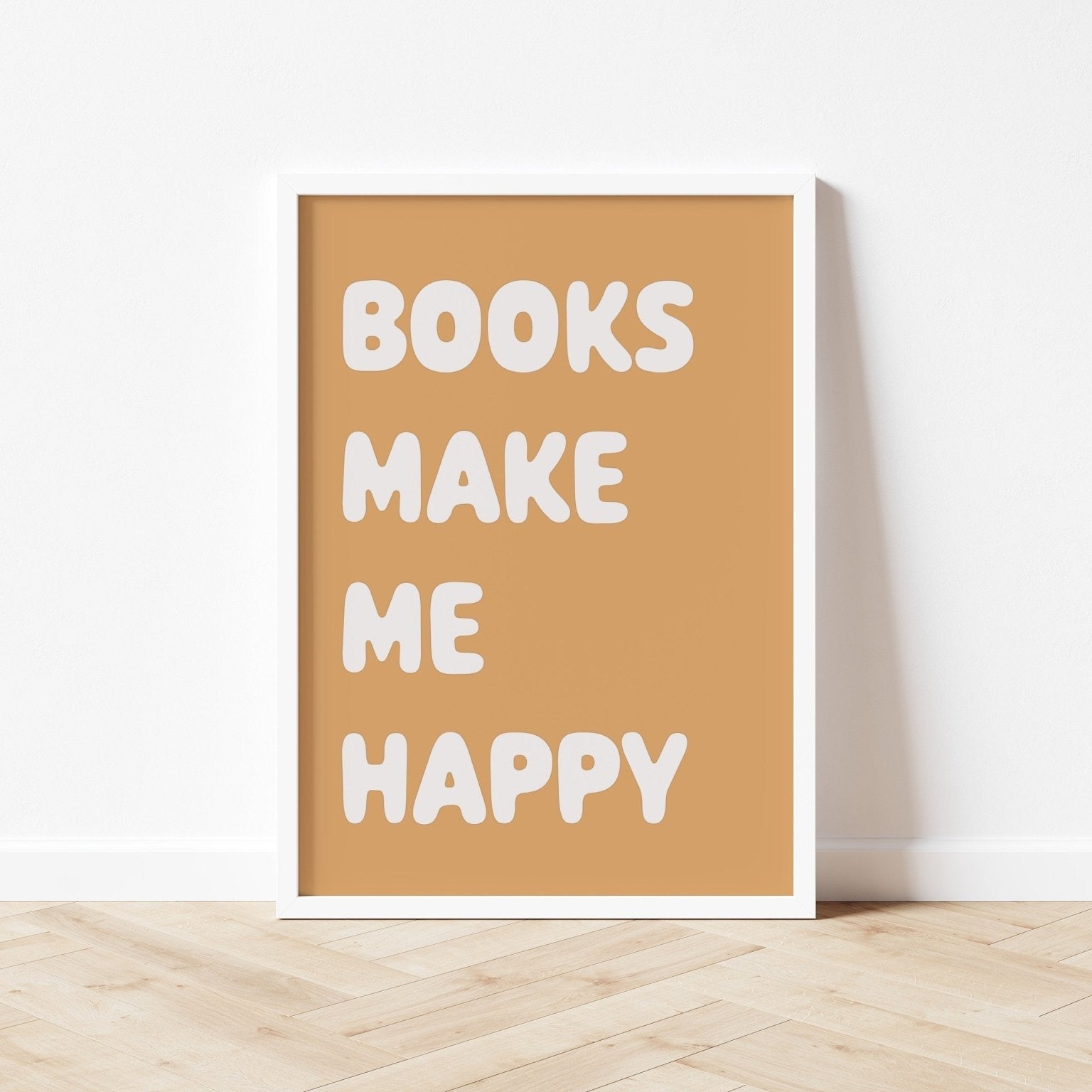 Buy Books Make Me Happy - Fine Art Print | for kids by Learning Bugs UK