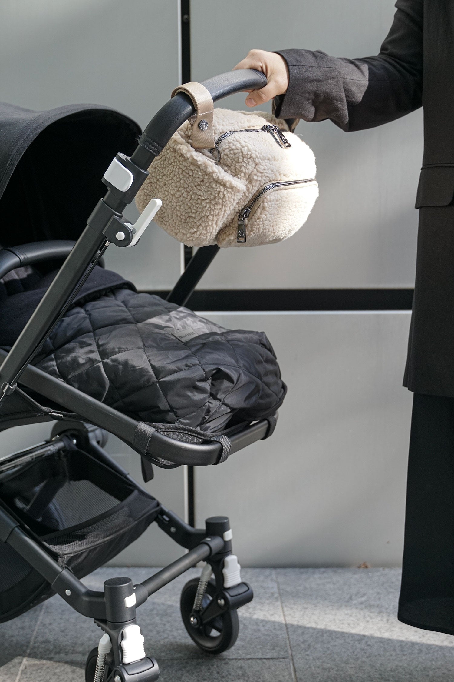 Inka Buggy Organiser Beige Borg Fleece