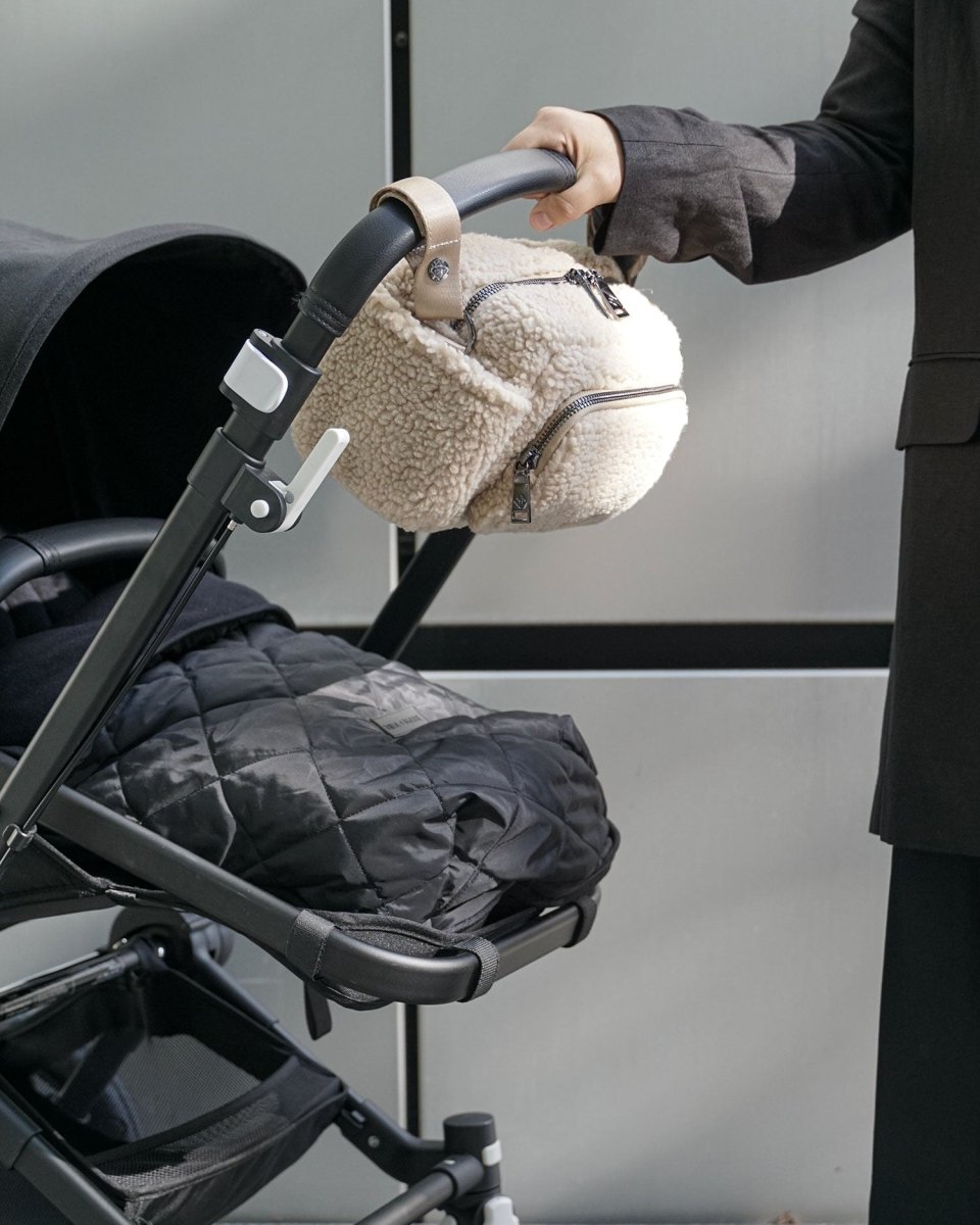 Inka Buggy Organiser Beige Borg Fleece – Buggy Organiser for children, available at Learning Bugs UK