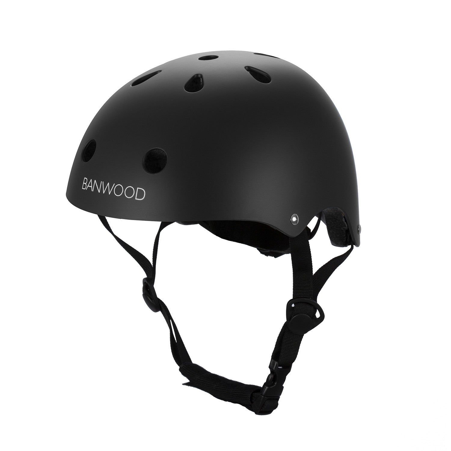 Banwood Classic – Kids Bike & Scooter Helmet (Matte Black)