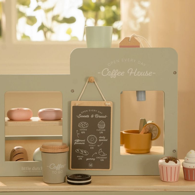 Little Dutch Wooden Coffee Corner – for children, available at Learning Bugs UK