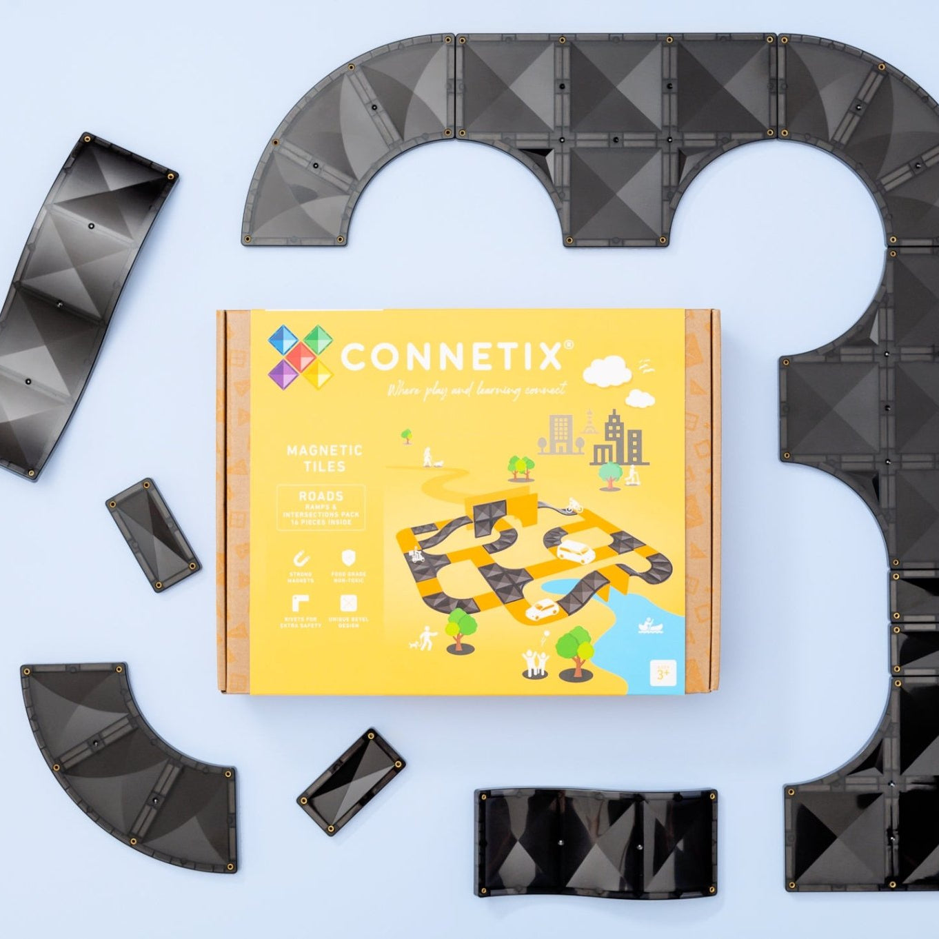Buy NEW : Connetix - Ramps & Intersections Pack 16 pc | for kids by Learning Bugs UK