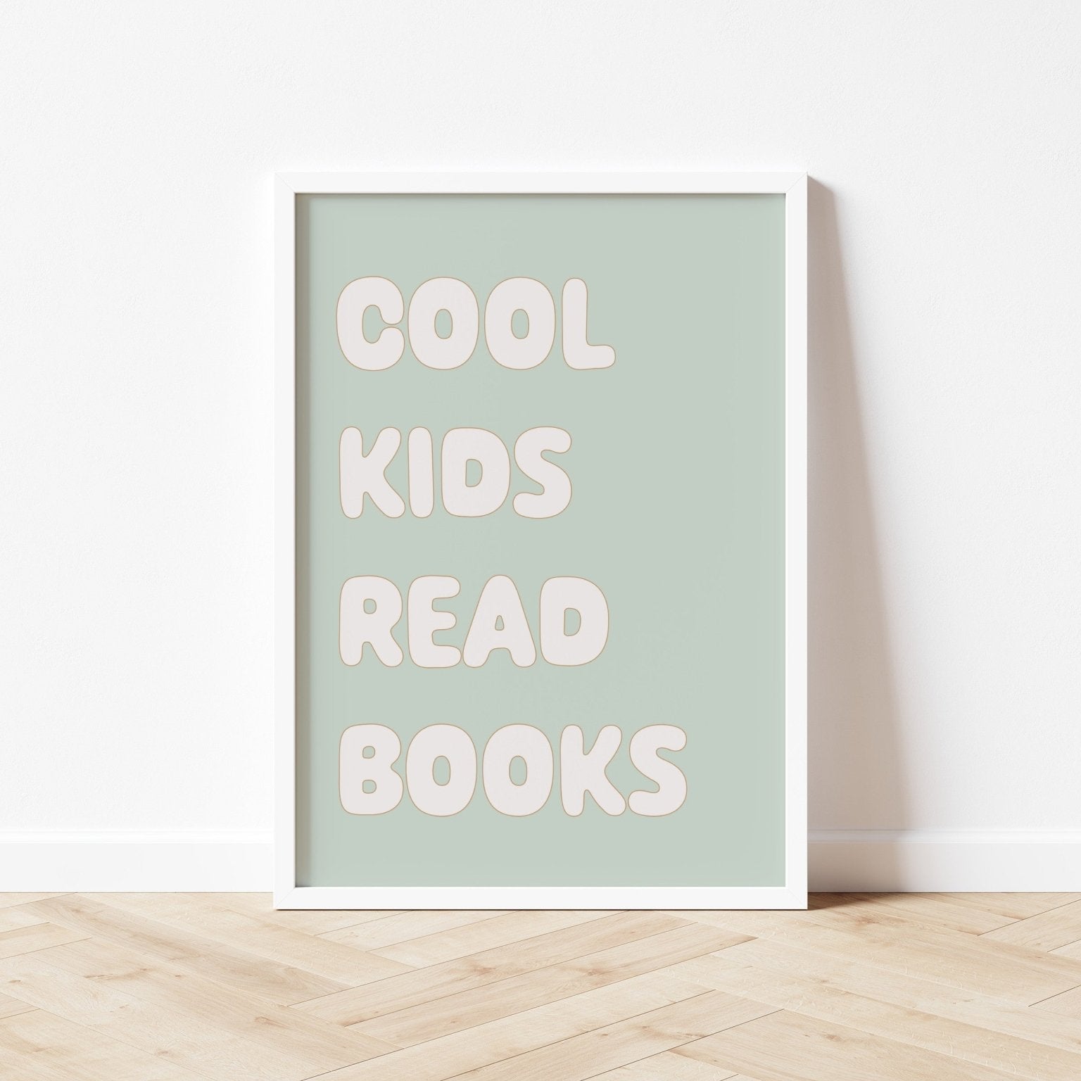 Buy Cool Kids Read Books - Fine Art Print | for kids by Learning Bugs UK