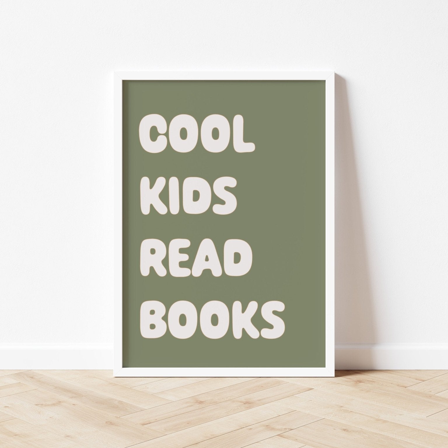 Buy Cool Kids Read Books - Fine Art Print | for kids by Learning Bugs UK