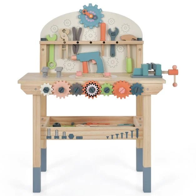 Buy Kids Play Tool Workbench with Rich Tool Set and Realistic Accessories | for kids by Learning Bugs UK