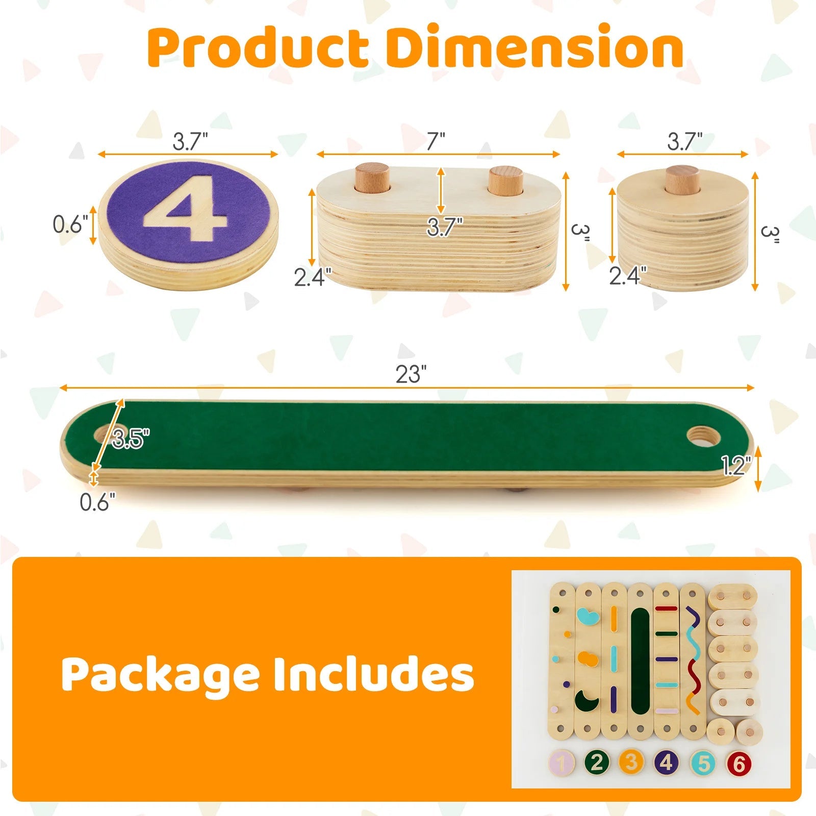 Buy Montessori Balance Beam Set with Stepping Stones | for kids by Learning Bugs UK