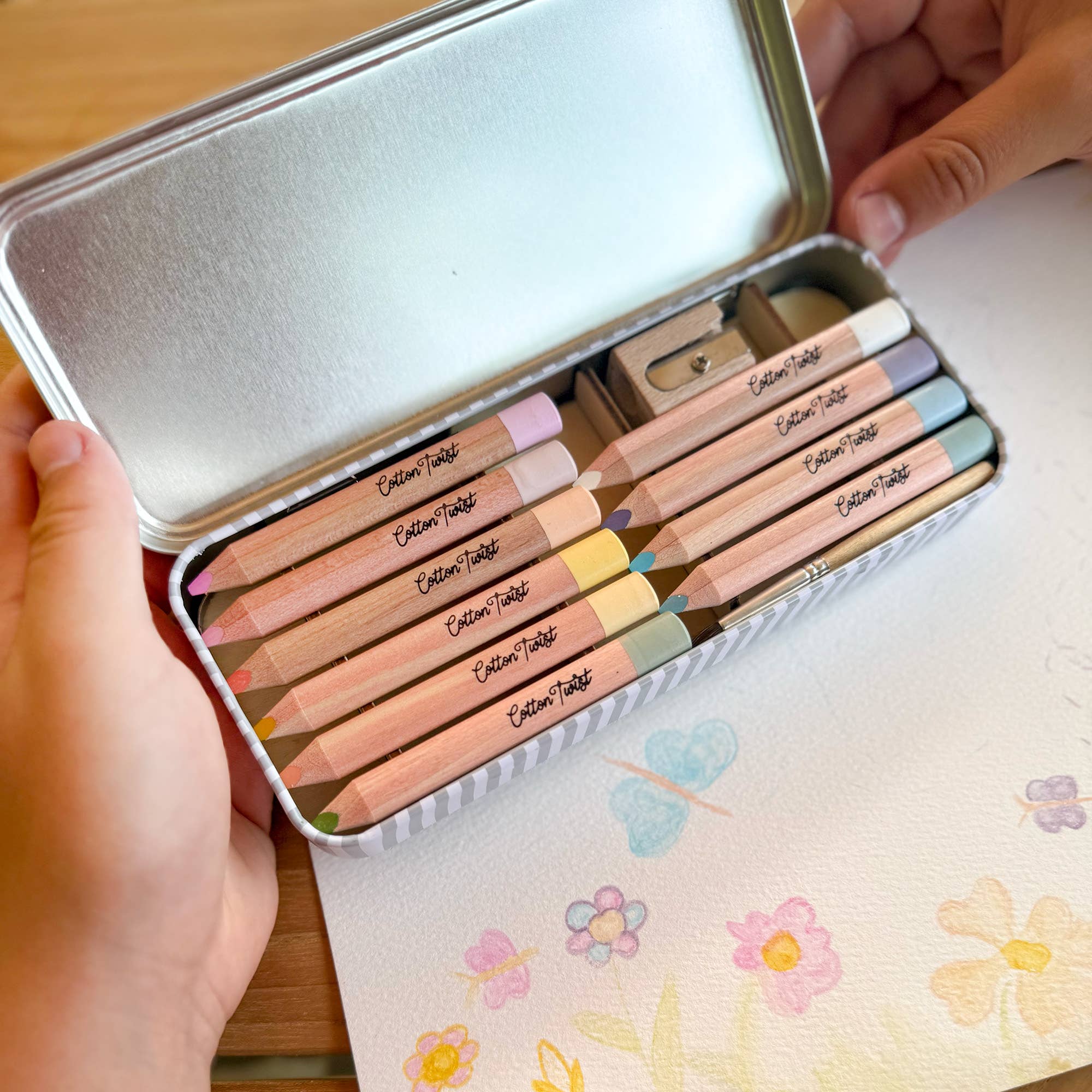 Buy Pastel Mix Watercolour Pencils Set | Art and Craft Box for kids by Learning Bugs UK