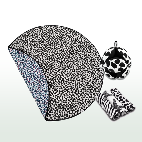 Etta Loves Dalmatian Baby Gift Set | Play Mat, Grasp Ball & Muslins