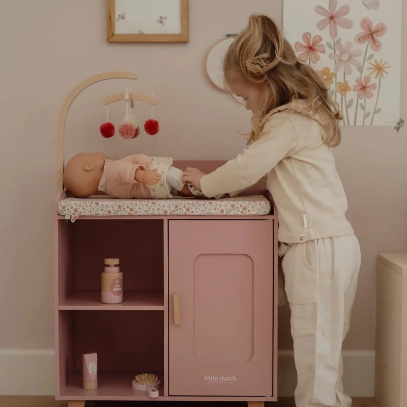 Wooden Doll Changing Table FSC – for children, available at Learning Bugs UK