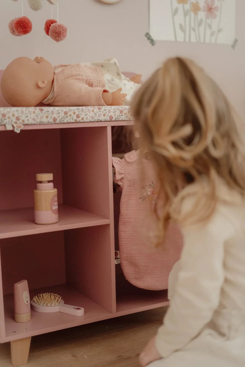 Wooden Doll Changing Table FSC – for children, available at Learning Bugs UK