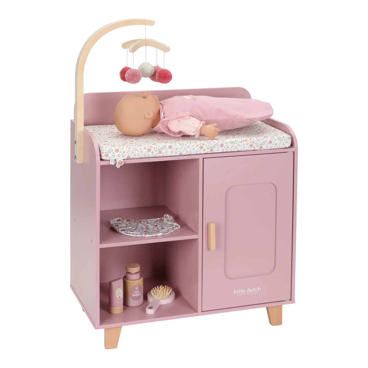 Wooden Doll Changing Table FSC – for children, available at Learning Bugs UK