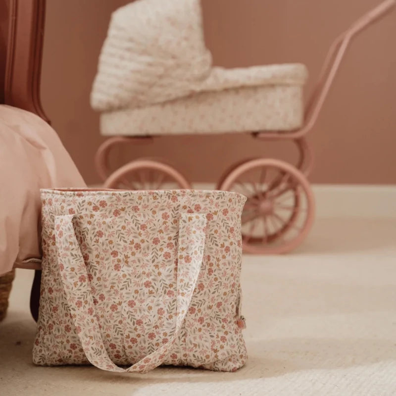 Baby Doll Nursery Bag Soft Flowers – for children, available at Learning Bugs UK